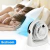 HealSmart 8" Table Fan Tabletop Air-Circulator Fan 3Speed Control 110¬∞ Rotation