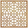 Patio Wall Decoration 21.7"x21.7" Corten Steel Moorish Design