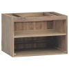 Wall-mounted Bathroom Cabinet 23.6"x15.4"x15.7" Solid Wood Teak