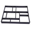 DIY Stone Mold Paving Pavement Mould Stepping Stone Paver for Garden Yard Patio Lawn,Reusable Concrete Path Maker Molds - Square XH