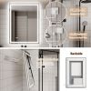 LED Bathroom Mirror, 36x48 inch Bathroom Vanity Mirrors with Lights, Mirrors for Wall with Smart Touch Button, Anti-Fog, Memory Function, Stepless Dim