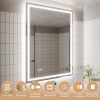 LED Bathroom Mirror, 36x48 inch Bathroom Vanity Mirrors with Lights, Mirrors for Wall with Smart Touch Button, Anti-Fog, Memory Function, Stepless Dim