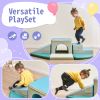 Soft Climb and Crawl Foam Playset 9 in 1 , Safe Soft Foam Nugget Block for Infants, Preschools, Toddlers, Kids Crawling and Climbing Indoor Active Pla