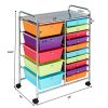 15 Drawer Rolling Storage Cart Storage Rolling Carts Drawers