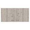 Shelburne 2-Door 2-Compartment Wall Cabinet White and Light Grey