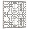 Patio Wall Decoration 21.7"x21.7" Corten Steel Moorish Design