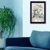 "No Place Like Home" By Mary June, Printed Wall Art, Ready To Hang Framed Poster, Black Frame