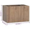 Wall-mounted Bathroom Cabinet 23.6"x15.4"x15.7" Solid Wood Teak