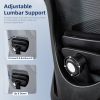Office Chair, Ergonomic Home Office Desk Chairs, Swivel Chair with 2DLumbar Support and 3D Headrest,Mesh Comfortable Work Chair Adjustable 3D Armrests