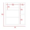Whirlwind 1-Shelf Rectangle Medicine Cabinet with Mirror Black Wengue