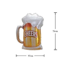 Big Helium Balloon Champagne Goblet Balloon Wedding Birthday Party Decorations Adult Kids Ballons Globos Event Party Supplies (Ballon Size: Other, Color: Beer mugs)