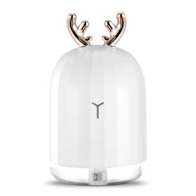 220ml Cool Mist Humidifier Ultrasonic Air Diffuser Atomizer w/7 Color Breathing Lights (Model: Deer)