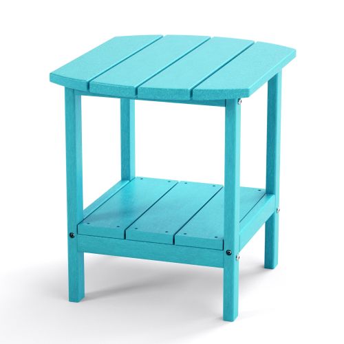Outdoor Side Table for Adirondack Chairs; All-Weather Resistant Humidity-Proof Waterproof Stain-Proof Accent Tables Outdoor Side Table for Adirondack Chairs; All-Weather Resistant Humidity-Proof Waterproof Stain-Proof Accent Tables