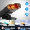 24V 150W Portable Car Heater Heating Fan 2 in 1 Defroster Defogger Demister Windshield Heater Automotive Cooling Fan with 360¬∞Rotating Base