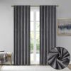 Room Darkening Poly Velvet Rod Pocket/Back Tab Curtain Panel Pair