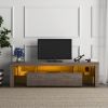 20 minutes quick assemble brown simple modern TV cabinet floor cabinet floor TV wall cabinet