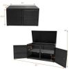 88 Gallon Garden Patio Rattan Storage Container Box